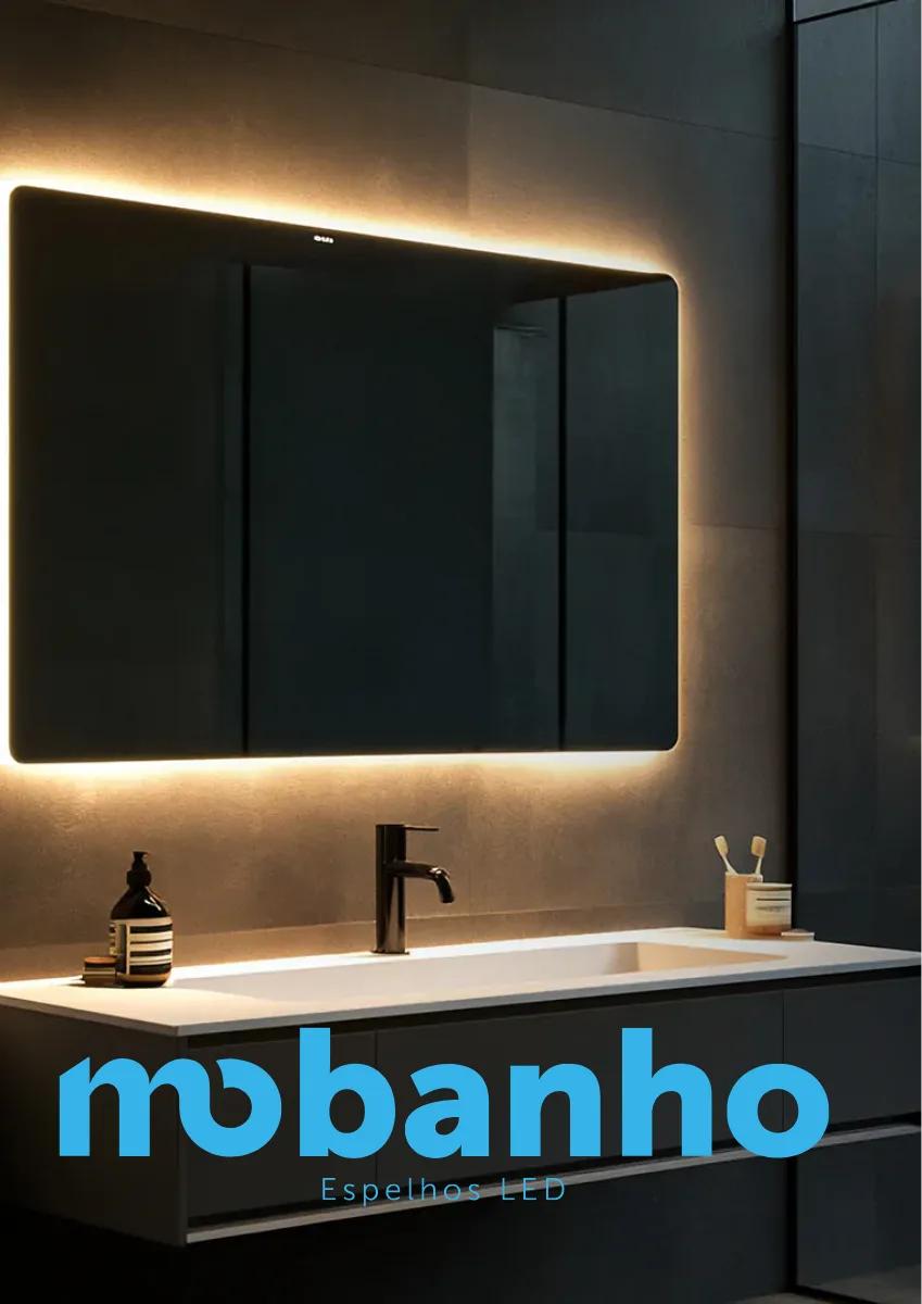 Armoire de toilette avec miroir et éclairage LED intégré