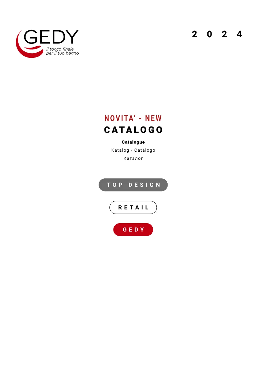 Couverture de GEDYCatalogoNovita2024