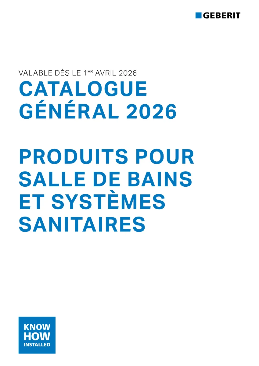 Couverture de Catalogue general 2026 Produits pour salle de bains et systemes sanitaires
